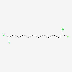 molecular formula C12H22Cl4 B15061861 1,1,12,12-Tetrachlorododecane 