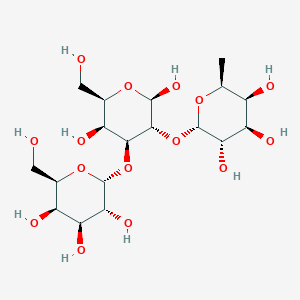 molecular formula C18H32O15 B15061909 blood group B trisaccharide 