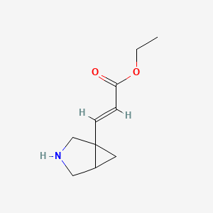 molecular formula C10H15NO2 B15061922 ethyl (2E)-3-{3-azabicyclo[3.1.0]hexan-1-yl}prop-2-enoate 