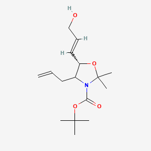 molecular formula C16H27NO4 B15061974 tert-butyl (5S)-4-allyl-5-((E)-3-hydroxyprop-1-en-1-yl)-2,2-dimethyloxazolidine-3-carboxylate 