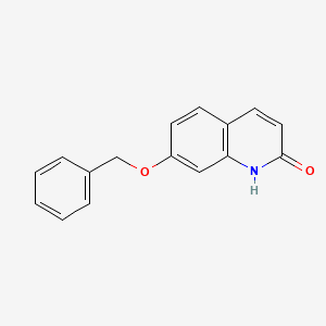 molecular formula C16H13NO2 B15062042 7-(Phenylmethoxy)-2(1H)-quinolinone CAS No. 386273-52-5