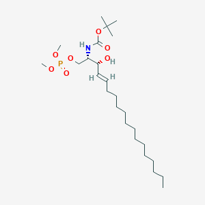 molecular formula C25H50NO7P B15062049 tert-butyl N-[(E,2S,3R)-1-dimethoxyphosphoryloxy-3-hydroxyoctadec-4-en-2-yl]carbamate CAS No. 312933-38-3