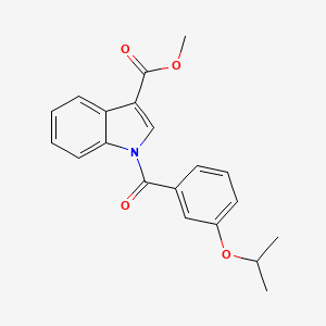 molecular formula C20H19NO4 B15062153 Methyl 1-(3-isopropoxybenzoyl)-1H-indole-3-carboxylate 