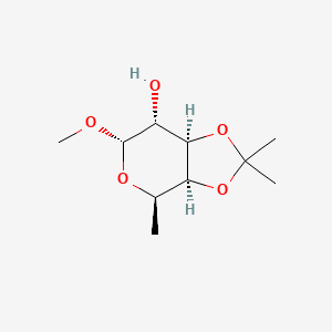molecular formula C10H18O5 B15062190 Methyl 6-deoxy-3,4-O-isopropylidene-a-D-galactopyranoside 