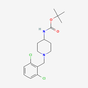 molecular formula C17H24Cl2N2O2 B15062234 Tert-butyl (1-(2,6-dichlorobenzyl)piperidin-4-yl)carbamate 