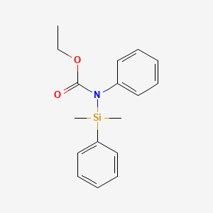 molecular formula C17H21NO2Si B15062236 Ethyl [dimethyl(phenyl)silyl]phenylcarbamate CAS No. 90100-93-9