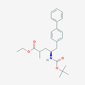 molecular formula C25H33NO4 B15062241 ethyl (4S)-5-([1,1'-biphenyl]-4-yl)-4-((tert-butoxycarbonyl)amino)-2-methylpentanoate 