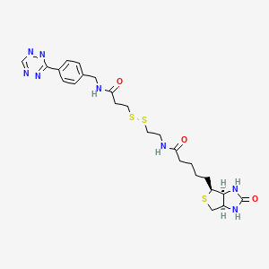 molecular formula C24H32N8O3S3 B15062286 Tetrazine-SS-Biotin 