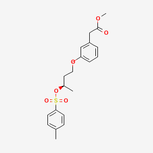 molecular formula C20H24O6S B15062397 methyl (R)-2-(3-(3-(tosyloxy)butoxy)phenyl)acetate 