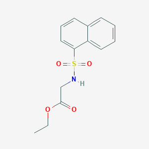 molecular formula C14H15NO4S B15062797 Ethyl 2-(naphthalene-1-sulfonamido)acetate 