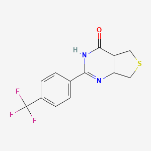 molecular formula C13H11F3N2OS B15062822 2-(4-(Trifluoromethyl)phenyl)-4A,5,7,7A-tetrahydrothieno[3,4-D]pyrimidin-4(3H)-one 