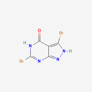 molecular formula C5H2Br2N4O B15062835 3,6-Dibromopyrazolo[3,4-d]pyrimidin-4-one 