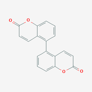 molecular formula C18H10O4 B15062985 2H,2'H-[5,5'-bichromene]-2,2'-dione CAS No. 10458-27-2