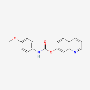 molecular formula C17H14N2O3 B15063159 Quinolin-7-yl (4-methoxyphenyl)carbamate CAS No. 100926-71-4