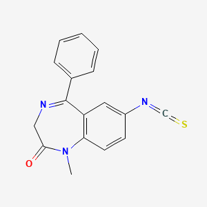 7-Isothiocyanato-1-methyl-5-phenyl-1H-benzo[e][1,4]diazepin-2(3H)-one