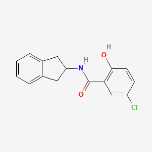 molecular formula C16H14ClNO2 B15063210 5-Chloro-N-(2,3-dihydro-1H-inden-2-yl)-2-hydroxybenzamide CAS No. 634184-66-0