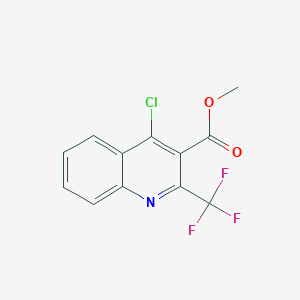 molecular formula C12H7ClF3NO2 B15063242 Methyl 4-chloro-2-(trifluoromethyl)quinoline-3-carboxylate 