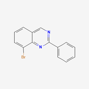 molecular formula C14H9BrN2 B15063263 8-Bromo-2-phenylquinazoline 