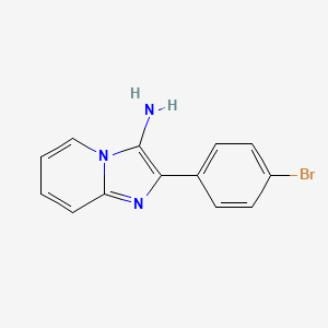 molecular formula C13H10BrN3 B15063307 2-(4-Bromophenyl)imidazo[1,2-A]pyridin-3-amine 