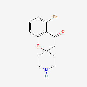 molecular formula C13H14BrNO2 B15063319 5-Bromospiro[chroman-2,4'-piperidin]-4-one 