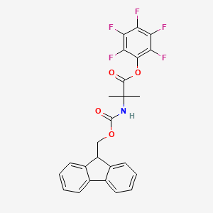 molecular formula C25H18F5NO4 B1506332 Fmoc-Aib-OPfp CAS No. 203636-26-4