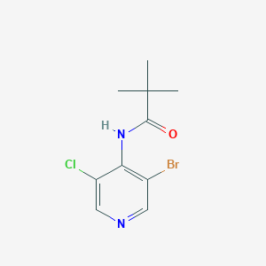 molecular formula C10H12BrClN2O B15063576 N-(3-Bromo-5-chloropyridin-4-yl)pivalamide 