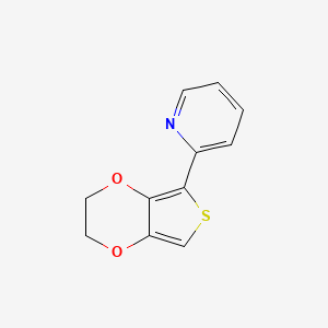 molecular formula C11H9NO2S B1506358 2-(2,3-Dihydrothieno[3,4-b][1,4]dioxin-5-yl)pyridine CAS No. 925674-61-9