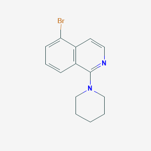 molecular formula C14H15BrN2 B15063614 5-Bromo-1-(piperidin-1-yl)isoquinoline 