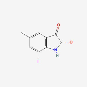 molecular formula C9H6INO2 B15063654 7-Iodo-5-methylindoline-2,3-dione CAS No. 208592-53-4