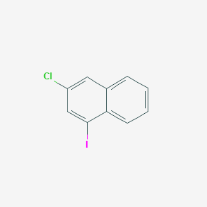 molecular formula C10H6ClI B15063673 3-Chloro-1-iodonaphthalene 