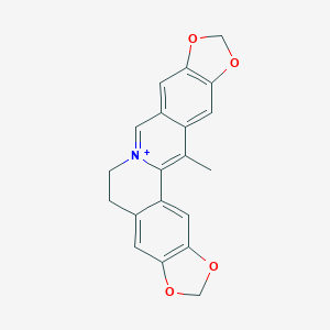 molecular formula C20H16NO4+ B150637 Worenine CAS No. 38763-29-0