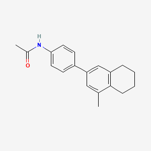 molecular formula C19H21NO B15063821 N-[4-(4-methyl-5,6,7,8-tetrahydronaphthalen-2-yl)phenyl]acetamide CAS No. 918875-57-7