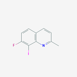 molecular formula C10H7FIN B15063839 7-Fluoro-8-iodo-2-methylquinoline 