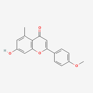 molecular formula C17H14O4 B15063885 7-Hydroxy-5-methyl-4'-methoxyflavone CAS No. 65332-00-5