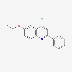 molecular formula C17H14ClNO B15063909 4-Chloro-6-ethoxy-2-phenylquinoline CAS No. 860197-69-9