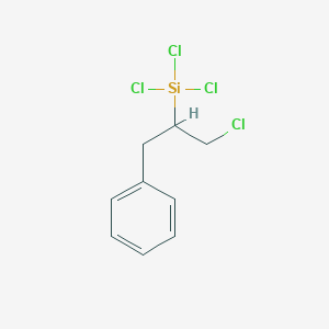molecular formula C9H10Cl4Si B15063932 Trichloro(1-chloro-3-phenylpropan-2-yl)silane 