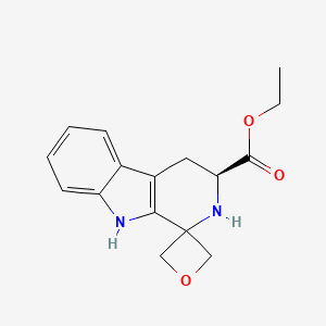 molecular formula C16H18N2O3 B15064045 (S)-Ethyl 2',3',4',9'-tetrahydrospiro[oxetane-3,1'-pyrido[3,4-B]indole]-3'-carboxylate 