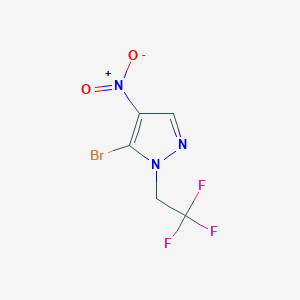 5-bromo-4-nitro-1-(2,2,2-trifluoroethyl)-1H-pyrazole