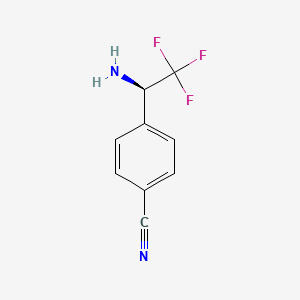4-((1R)-1-Amino-2,2,2-trifluoroethyl)benzenecarbonitrile