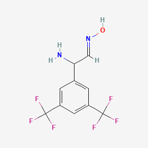 2-Amino-2-(3,5-bis(trifluoromethyl)phenyl)acetaldehyde oxime