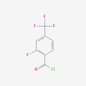 molecular formula C8H3ClF4O B150643 2-氟-4-(三氟甲基)苯甲酰氯 CAS No. 126917-10-0
