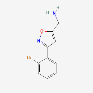 (3-(2-Bromophenyl)isoxazol-5-YL)methanamine