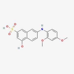 7-(2,4-Dimethoxyanilino)-4-hydroxynaphthalene-2-sulfonic acid