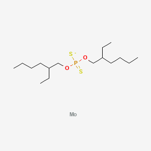 molecular formula C16H34MoO2PS2- B1506450 Molybdenum,bis[O,O-bis(2-ethylhexyl) phosphorodithioato-kS,kS']dioxodi-m-thioxodi-,(Mo-Mo) CAS No. 68958-92-9