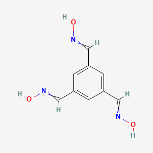 molecular formula C9H9N3O3 B1506451 N,N',N''-(Benzene-1,3,5-triyltrimethanylylidene)trihydroxylamine CAS No. 67002-21-5