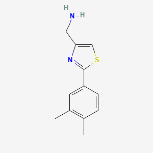 C-[2-(3,4-Dimethyl-phenyl)-thiazol-4-YL]-methylamine