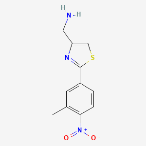 C-[2-(3-Methyl-4-nitro-phenyl)-thiazol-4-YL]-methylamine