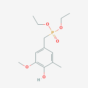 4-(Diethoxyphosphorylmethyl)-2-methoxy-6-methyl-phenol