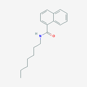 molecular formula C18H23NO B15064715 N-Heptyl-1-naphthamide CAS No. 303092-31-1