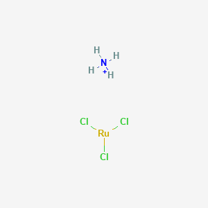 molecular formula Cl3H4NRu+ B1506473 Azanium;trichlororuthenium CAS No. 87003-22-3